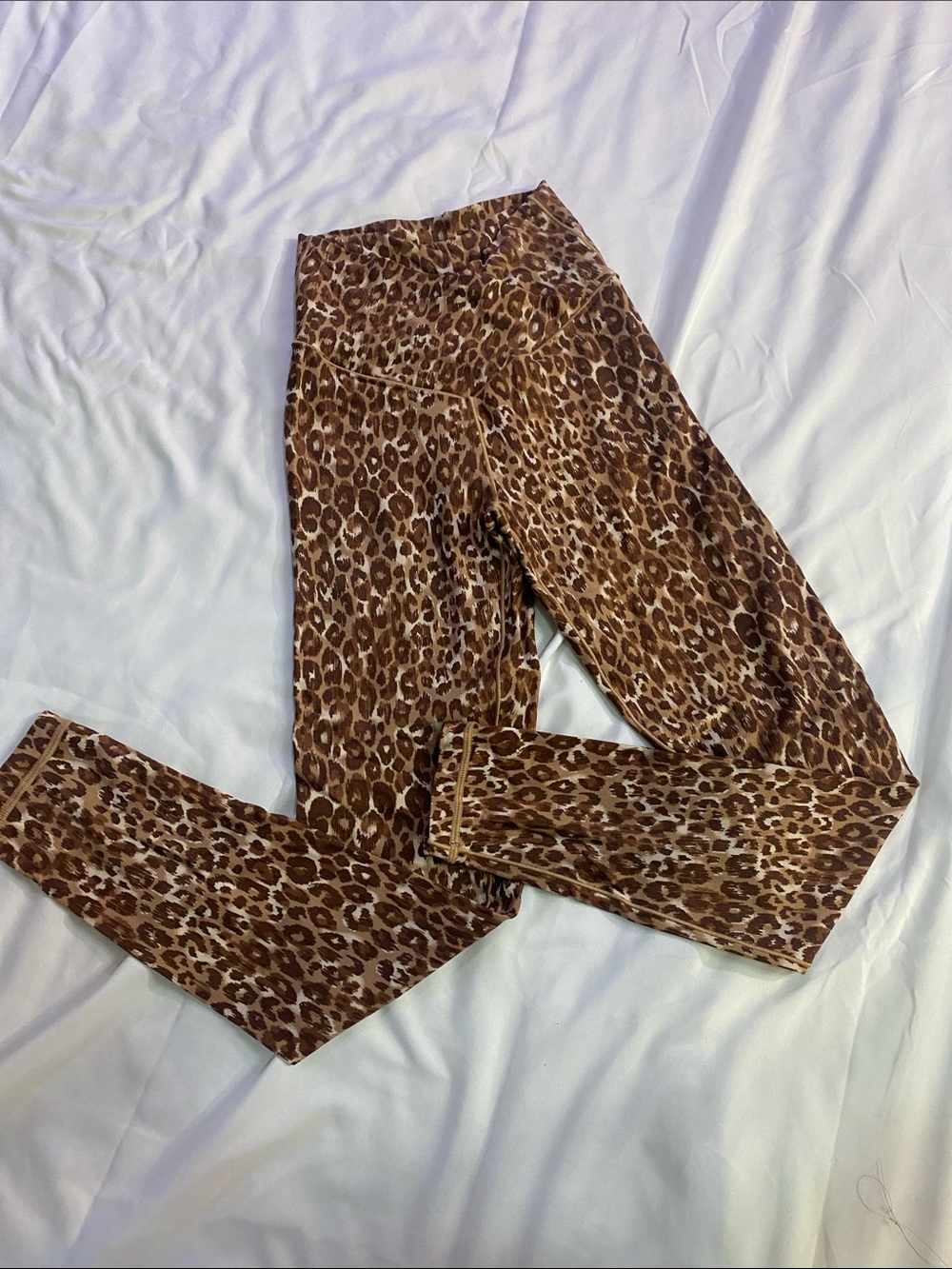 Offline brand-Leopard Print Leggings - Brown Animal Print